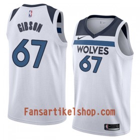 NBA Minnesota Timberwolves Trikot Taj Gibson 67 Nike 2017-18 Weiß Swingman - Herren